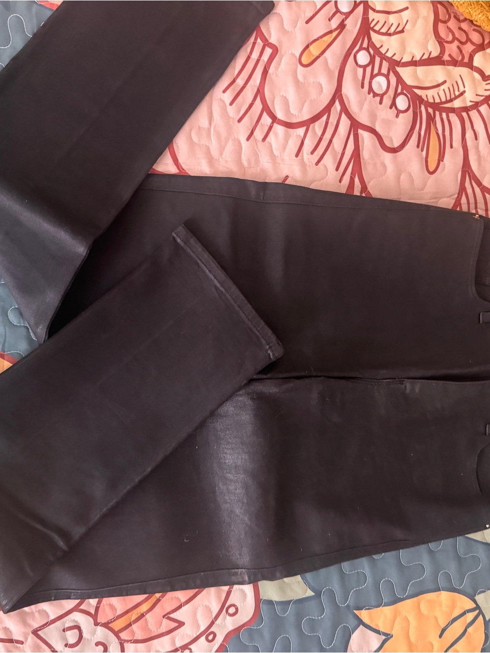 Frame Denim Black High-Rise Straight cut Jeans